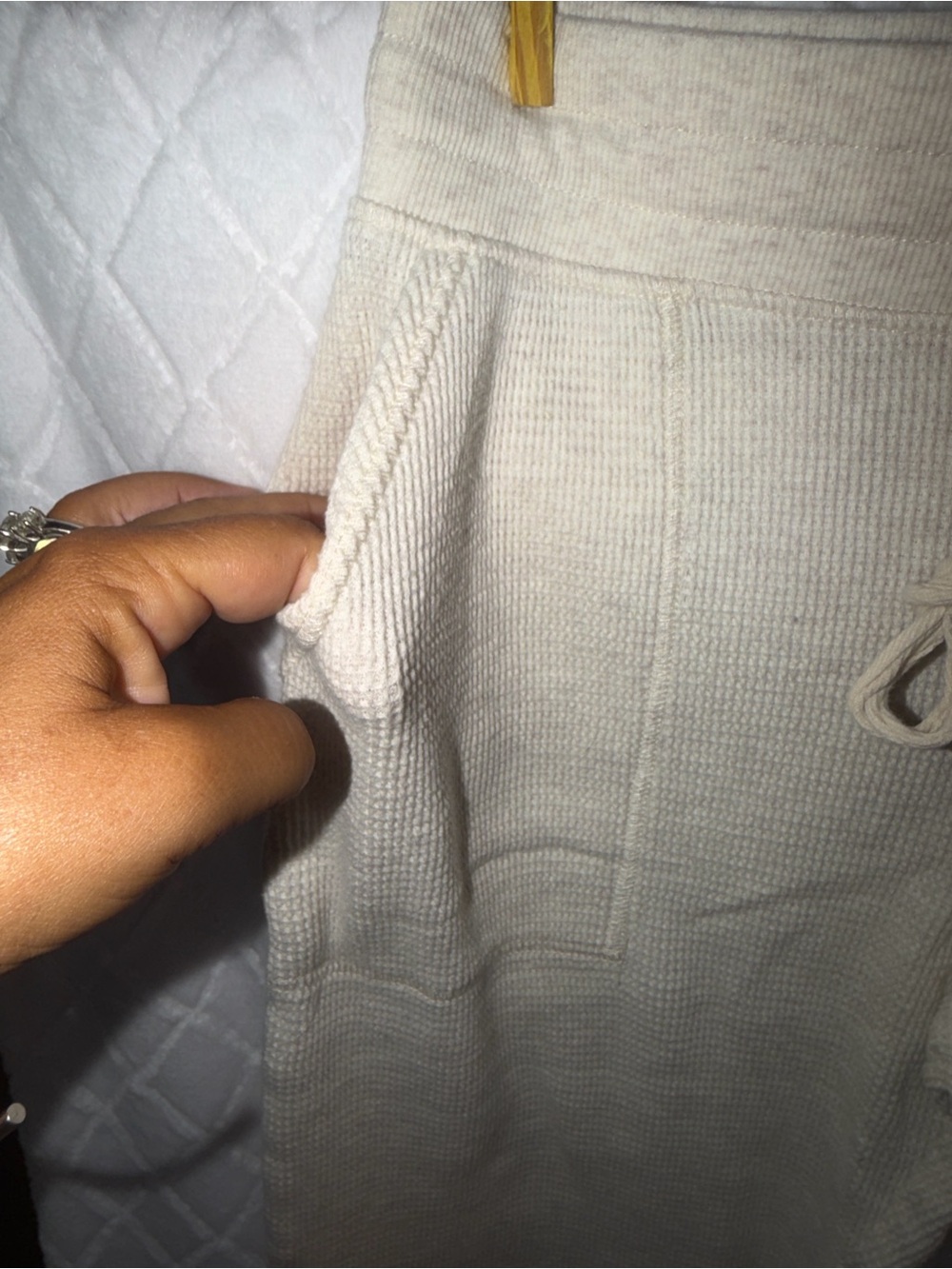 stars above Cream Knit Drawstring Joggers - Picture 6 of 10